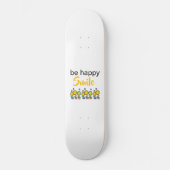 Skateboard Sport Mädchen Seien Sie Glücklich Läche (Vorderseite)