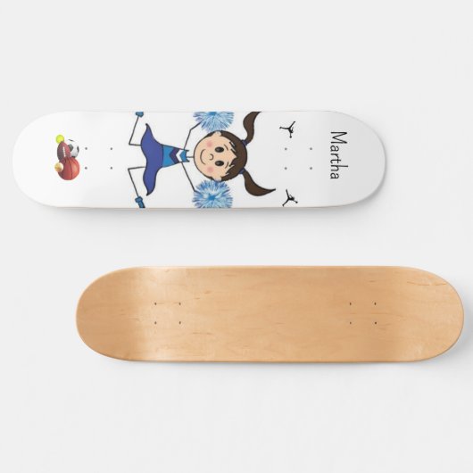 Skateboard-Sportmädchen Skateboard (Horizontal)