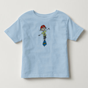Skateboard Stickfigur Kleinkind T-shirt