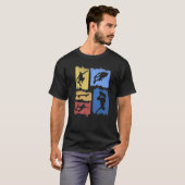 Skateboard Stunts Variation Skater T-Shirt (Vorne ganz)