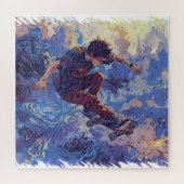 Skateboard Surfing - Skateboarder Puzzle (Horizontal)