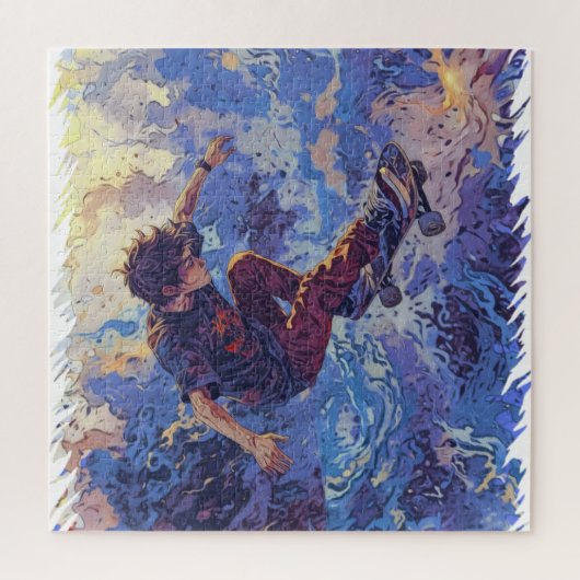 Skateboard Surfing - Skateboarder Puzzle (Vertikal)