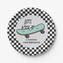 Skateboard - Teller zum Geburtstag