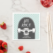 Skateboard - Teller zum Geburtstag Serviette (Beispiel)
