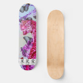 Skateboard TIGER MIT BUTTERFLY (Vorderseite)