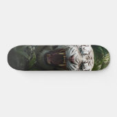 Skateboard Tigre Siberiano Blanco Agresivo (Horizontal)