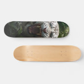 Skateboard Tigre Siberiano Blanco Agresivo (Horizontal)
