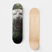 Skateboard Tigre Siberiano Blanco Agresivo (Vorderseite)