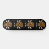 Skateboard - Totenkopf Knochen Gift (Horizontal)