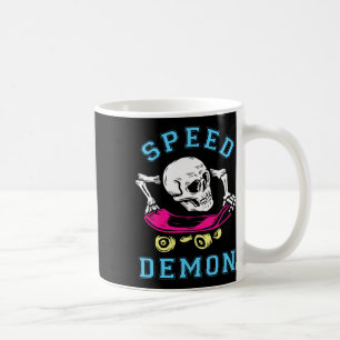 Skateboard-Totenkopf-Skateboarding-Retro-Rad-Skate Kaffeetasse