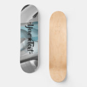 Skateboard Trend Abstrakt Art Blue Ozean (Vorderseite)