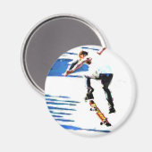 Skateboard-Tricks Magnet (Vorderseite/Rückseite)