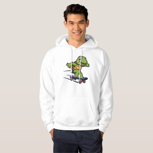 Skateboard Turtle Hoodie (Vorne ganz)