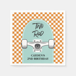 Skateboard Two Rad 2. Geburtstag Serviette