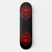 Skateboard Two Red Skeleton Skull (Vorderseite)