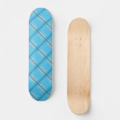 Skateboard Two Tone Blue Kariert HAMbWG (Vorderseite)