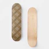 Skateboard Two Tone Kariert Tan HAMbWG (Vorderseite)