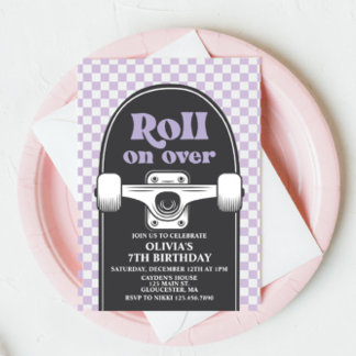 Skateboard über Geburtstag Einladung