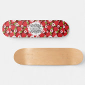 Skateboard und Erdbeeren (Horizontal)