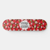 Skateboard und Erdbeeren (Horizontal)