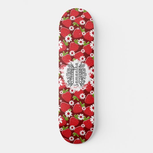 Skateboard und Erdbeeren (Vorderseite)