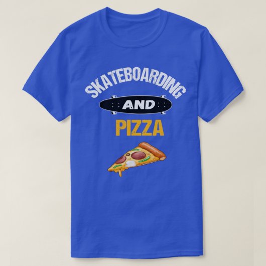 Skateboard und Pizza Lover SkatingTShirtTShirt T-Shirt (Design vorne)