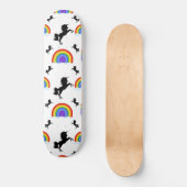 Skateboard Unicorns und Regenbows (Vorderseite)