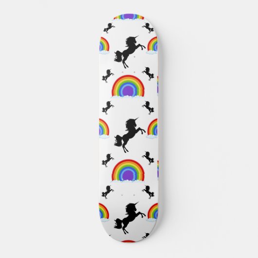 Skateboard Unicorns und Regenbows (Vorderseite)