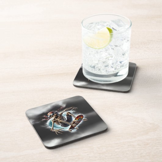 Skateboard-Untersetzer Rattle & Roll Getränkeuntersetzer (Rechte Seite)