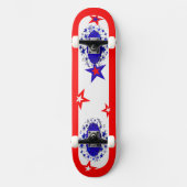 Skateboard usa Red Blue (Vorderseite)
