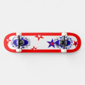 Skateboard usa Red Blue (Horizontal)
