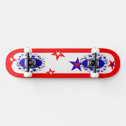 Skateboard usa Red Blue (Horizontal)