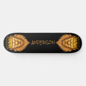 Skateboard Vintag Elegant Lion King Crown (Horizontal)