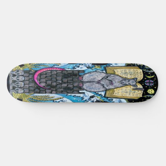 Skateboard Vintag Ratte and Tower (Horizontal)