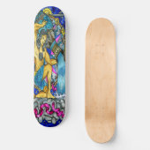 Skateboard Vintag Water Aquarius Astrologie (Vorderseite)