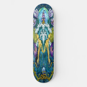 Skateboard Vintag Water Mermaid Twins