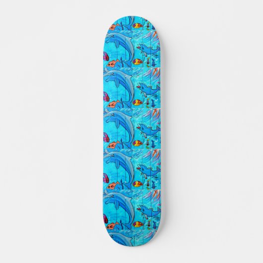 Skateboard von Delphinen (Vorne)