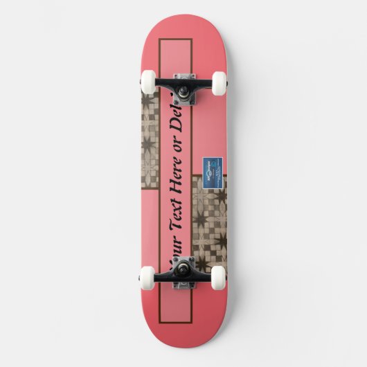 Skateboard VP(Peach LED S.C.C.)RFPMDesign ©️ 2023/ (Vorderseite)