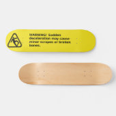 Skateboard-Warnschild mit Piktogramm Skateboard (Horizontal)