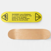 Skateboard-Warnschild mit Piktogrammen Skateboard (Horizontal)