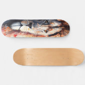 Skateboard Wasserfarbe Löwe King (Horizontal)