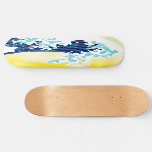 Skateboard WAVES YELLOW SUNSHINE (Horizontal)