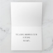 Skateboard Weihnachten RentierSchlitten Winter Karte (Innenseite)