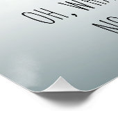 Skateboard Weihnachten RentierSchlitten Winter Poster (Ecke)