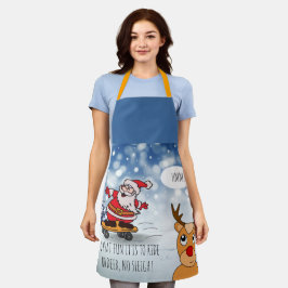 Skateboard Weihnachten RentierSchlitten Winter Schürze