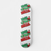 Skateboard Weihnachten Skateboard Deck die Hallen (Vorne)