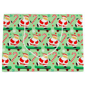Skateboard Weihnachtsfeiertag Große Geschenktüte (Vorderseite)