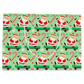 Skateboard Weihnachtsfeiertag Große Geschenktüte (Rückseite)