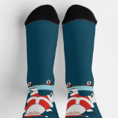 Skateboard Weihnachtsfeiertag Socken (Oben)