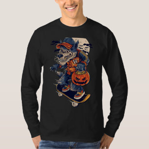 Skateboard Werewolf kids Halloween T-Shirt